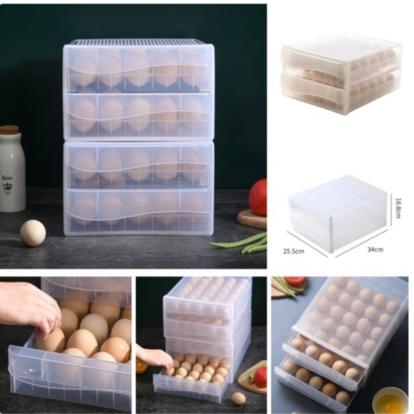 Dijual box telur kotak telur laci telur rak telur tempat telur isi 60 telur Diskon