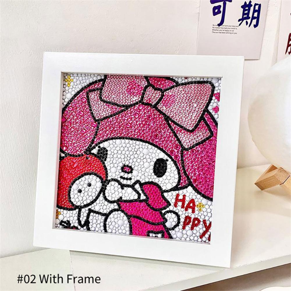 Timekey 18 * 18cm DIY Berlian Lukisan Kit Kartun Kirby Cinnamoroll Sanrio Mosaik Gambar Kerajinan Seni Hobi Pixel Lukisan Dekorasi Rumah I5Q6