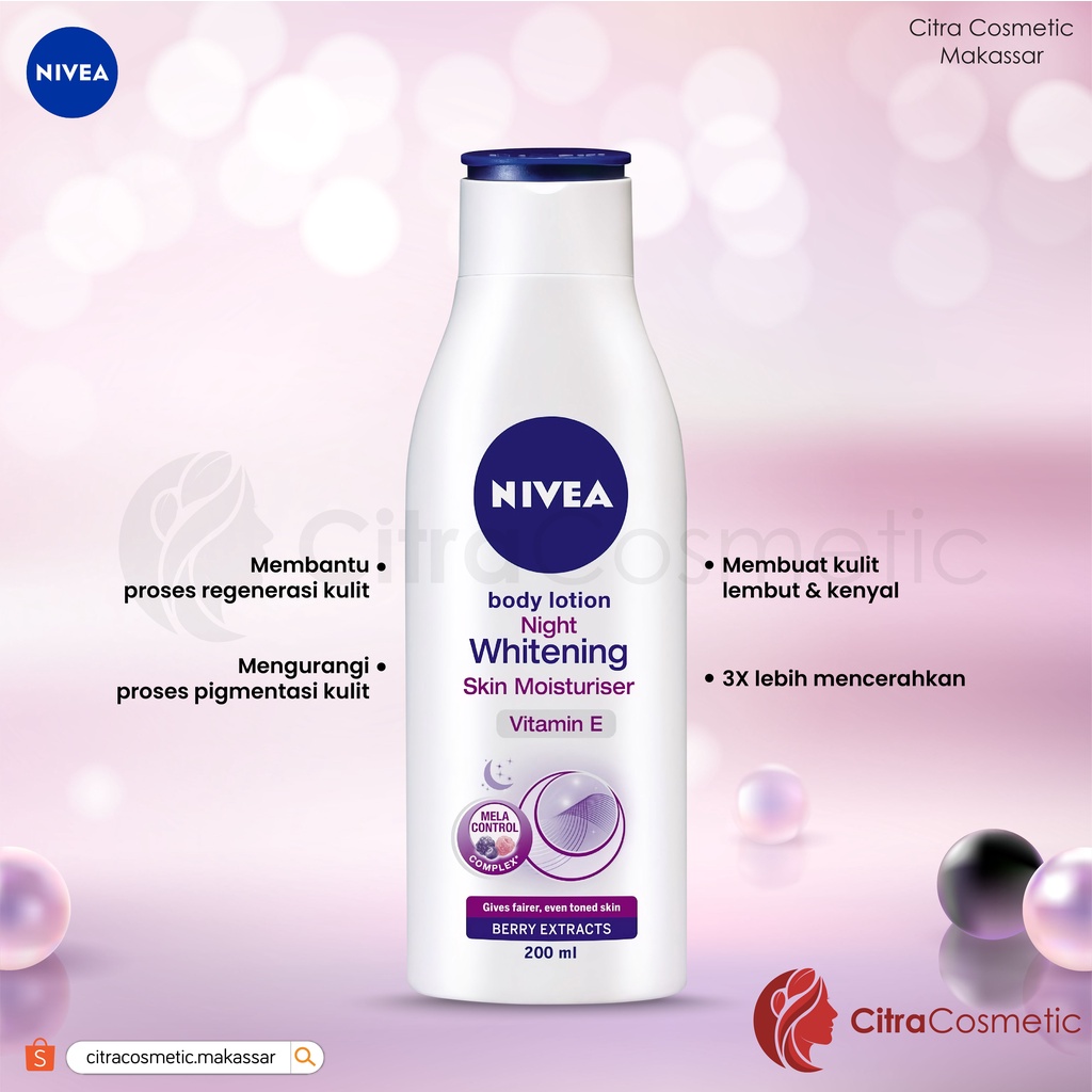 Nivea Body Lotion Night Whitening 200 Ml