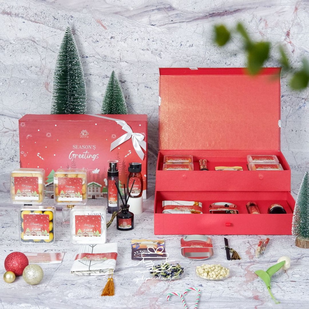 

4D Hampers Natal Tahun Baru/Birthday Gift Christmas Hampers New Year Hampers Pr Package Corporate