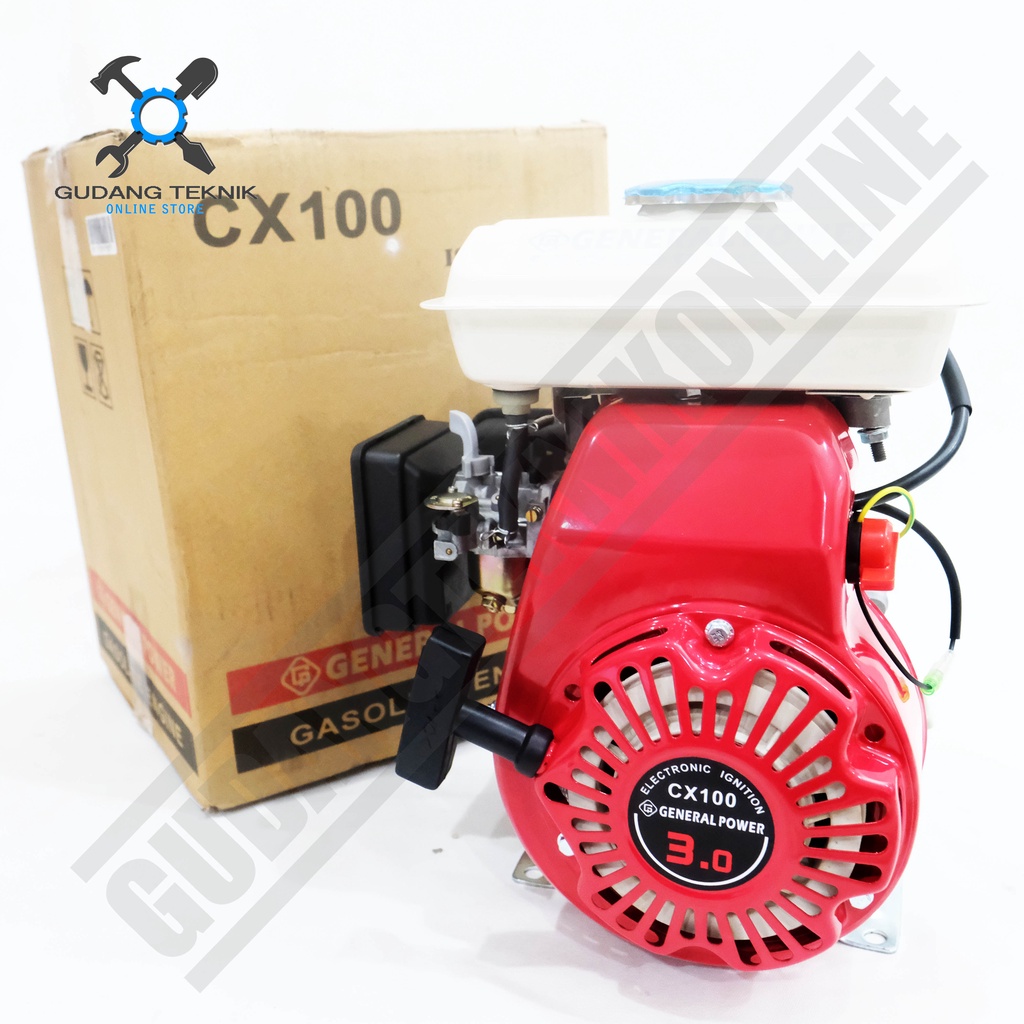 Engine Penggerak 3HP GENERAL CX100 4Tak / Mesin Penggerak Serbaguna Bensin 3 Hp CX 100 - Engine Gasoline CX-100 GENERAL