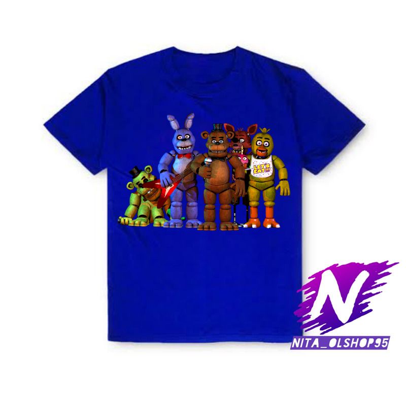 baju anak kaos anak fnaf five nigth at freddy's