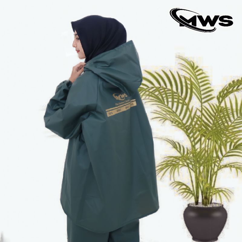 Jas Hujan Setelan RAINCOAT uk M L XL XXL Mantel Jaket berkewalitas pria dan wanita By MWS