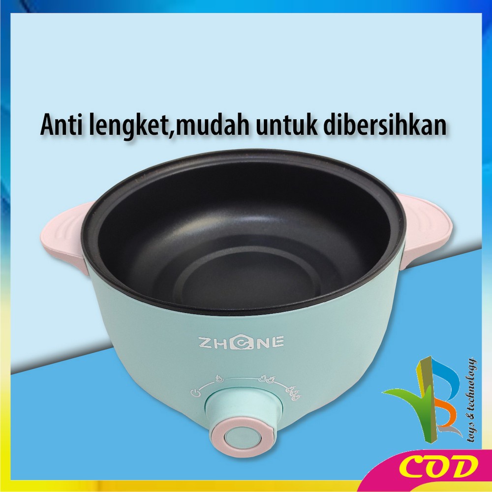 RB-C521 Panci Listrik Electric Kukusan Serbaguna Cooker Tingkat Multifungsi Lapisan Keramik Panci Anti Lengket