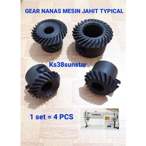 gigi nanas mesn jahit TYPICAL 1 set= 4 pcs