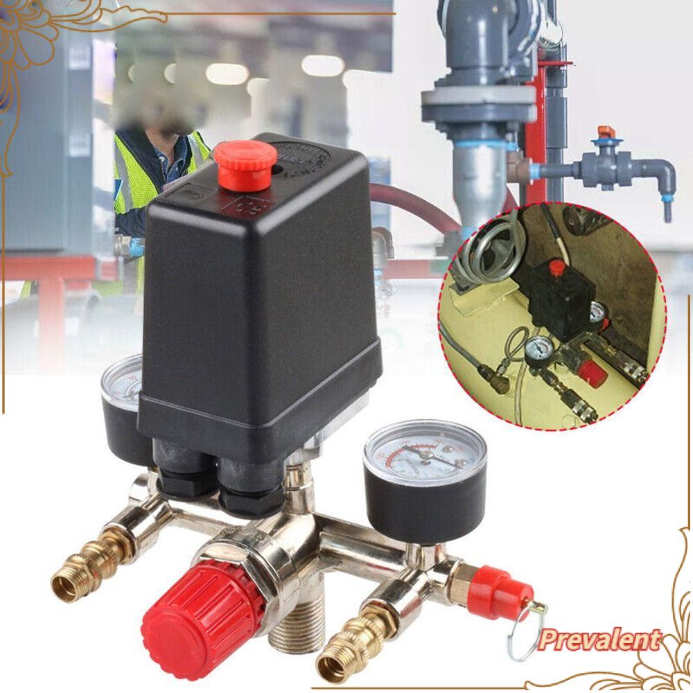 Preva Air Compressor Pressure 220V Outlet Udara Rakitan Pompa Angin Aksesoris Pengukur Suku Cadang Pengganti