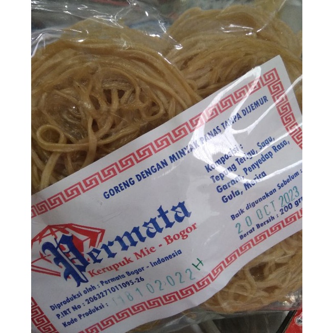 

KERUPUK MIE MENTAH PERMATA BOGOR 200GR
