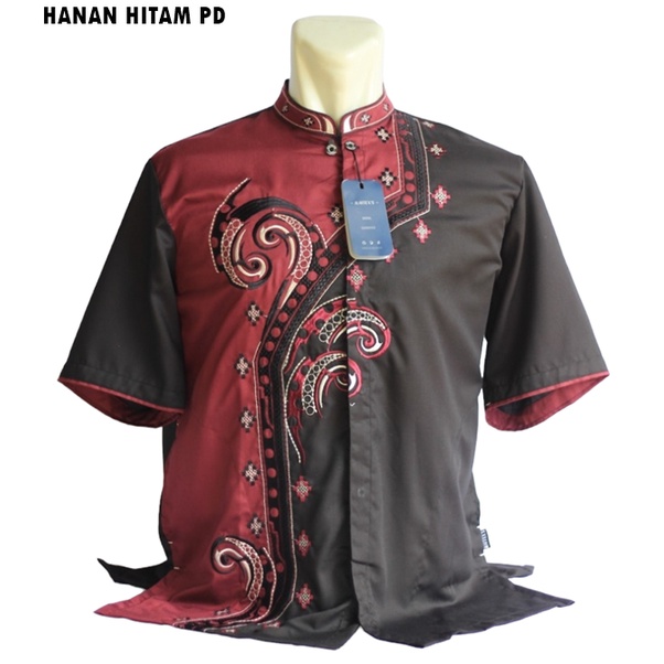 Baju Koko BIG SIZE Terbaru Lengan Pendek Size XXL XXXL XXXXL XXXXXL - Khalif Abu Muda- Ukuran jumbo