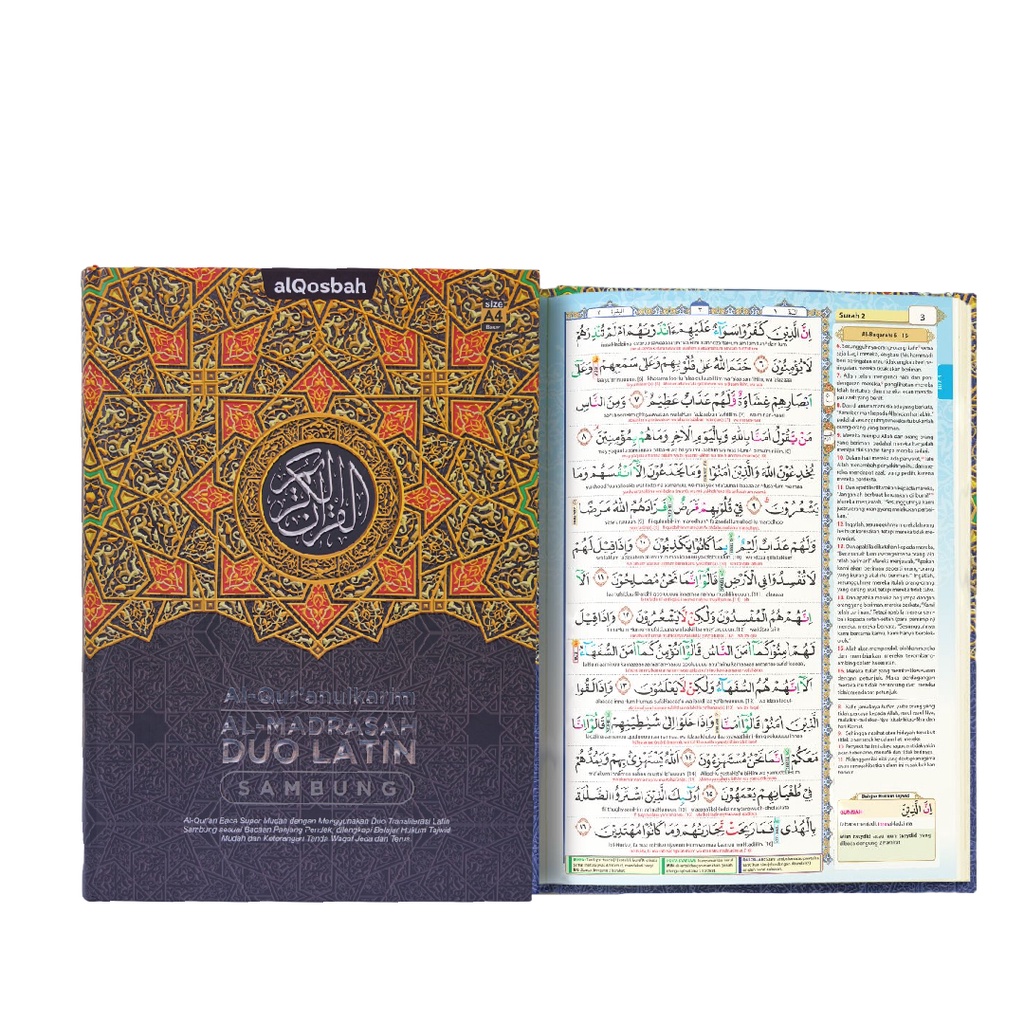 Al-Qur'anulkarim Al Madrasah Duo Latin Sambung A4 dengan Terjemahan dan Transliterasi Lengkap