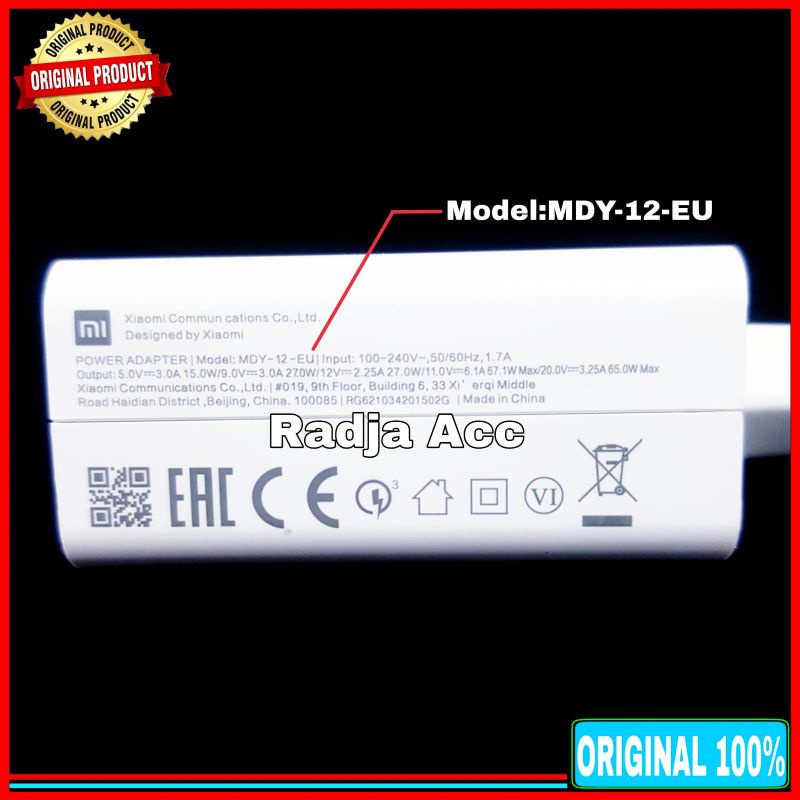 Charger Xiaomi Poco F4 TURBO CHARGE USB C ORIGINAL 100% Type C 67 Watt