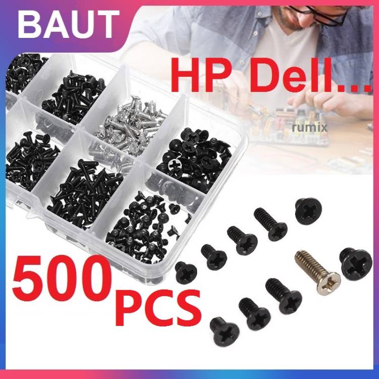 Baut Laptop Set Paket 500pcs Screw Lengkap Netbook Notebook Kit Universal Mur Computer PC M2 M2.3 M3 ASUS ACER DELL HP LENOVO TOSHIBA Samsung Toshiba