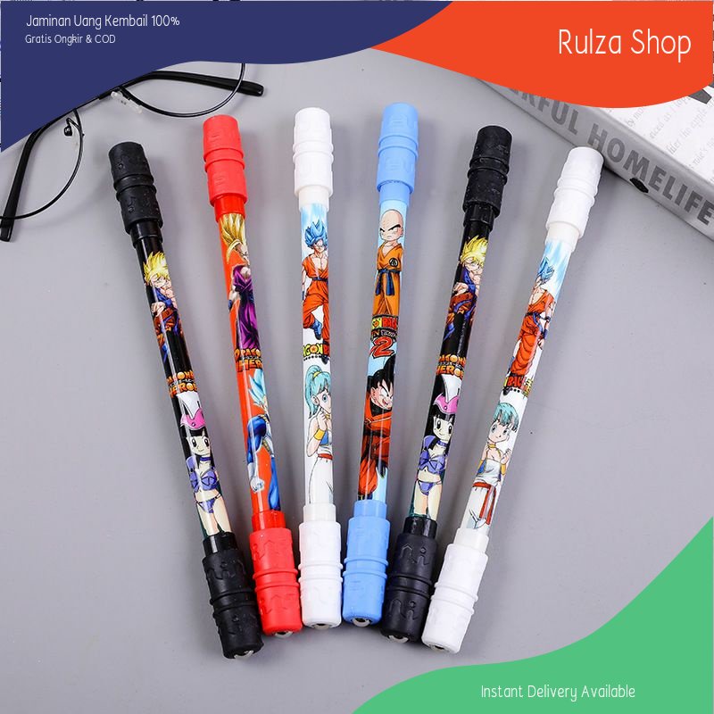 

PILIH MOTIF Dragon Ball Pen Spinning Pulpen Putar Karakter Anime / Pena Mainan Anak Pen Spining