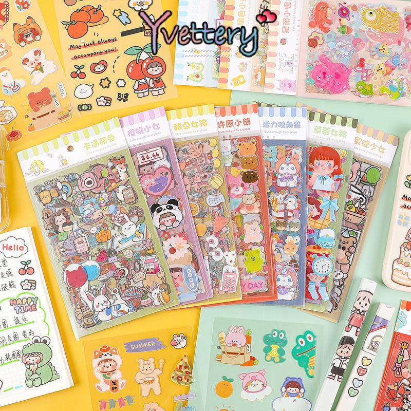 

COD❤️ 6 Lembar Sticker PET Fantasy / Stiker Tahan Anti Air Hiasan Tepak Botol Minum DIY Journaling Jurnal Lucu-yy