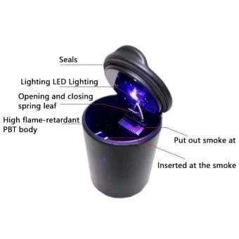 VESSEL ASH / ASBAK LED PORTABLE