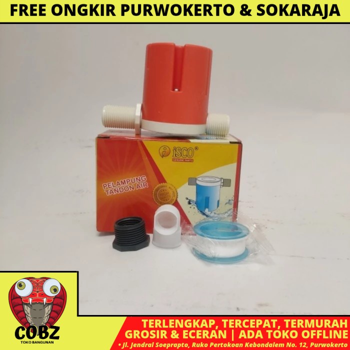 ISCO Pelampung Air Kran Otomatis Tangki Torrent Tandon Per Set