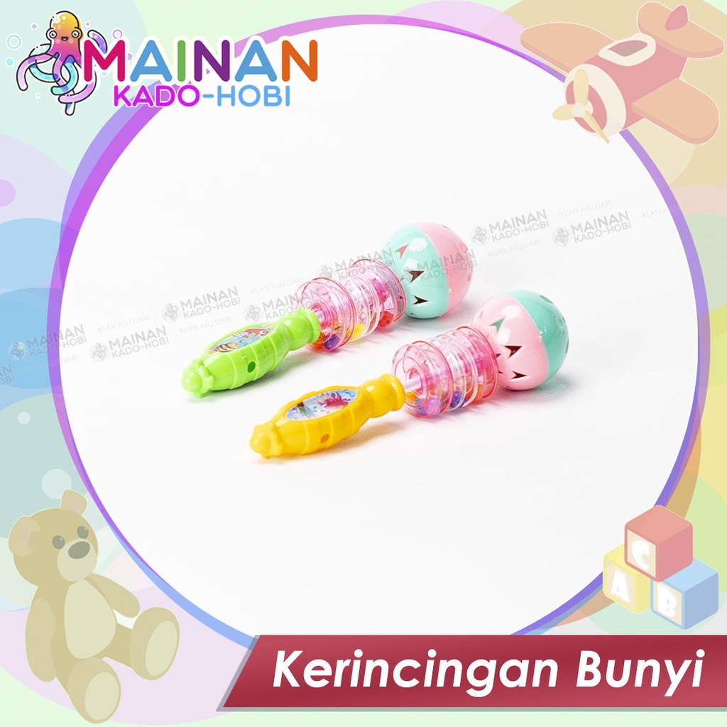 MAINAN EDUKASI MUSIK BAYI STIK KERINCINGAN BUNYI