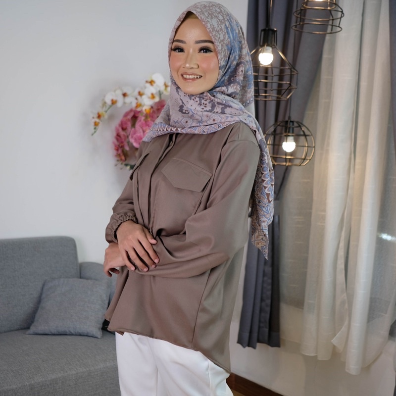 KEMEJA COUPLE IBU DAN ANAK ATASAN COUPLE KEMEJA KHILA