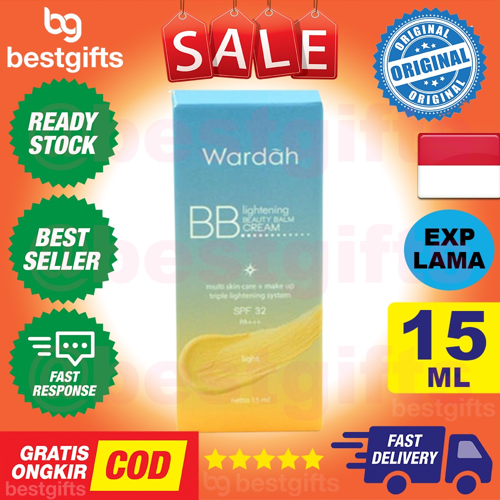 WARDAH LIGHTENING BB CREAM SPF 32 PA+++ LICORICE EXTRACT DAN VITAMIN B3 15 ML