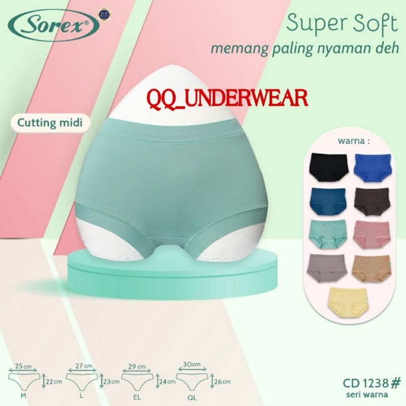 CD Celana Dalam Wanita Sorex 1238 Super Soft / Celana Dalam Sorex / CD Sorex 1238