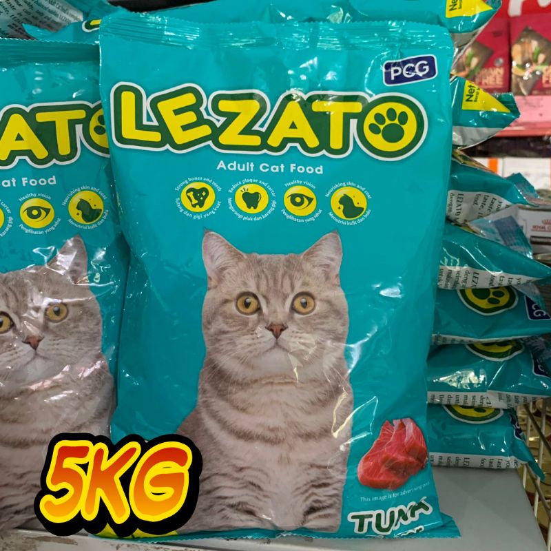 Makanan Kucing Lezato Cat Tuna Repack 5kg - Cat food Lezato Tuna Flavour Dry food