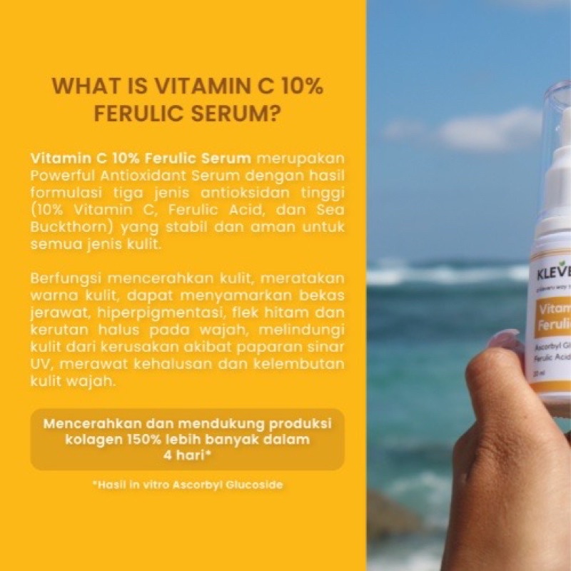 KLEVERU Vitamin C 10% Ferulic Acid Serum 20ml