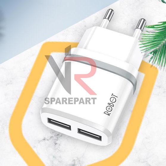 ROBOT CHARGER RT-K9 DUAL USB WITH MICRO USB CABLE