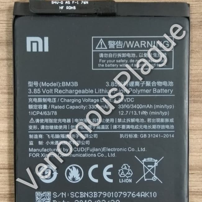 Battery Baterai Xiaomi Mi Mix 2 - Mi Mix2 - MiMix 2 - BM3B ORIGINAL