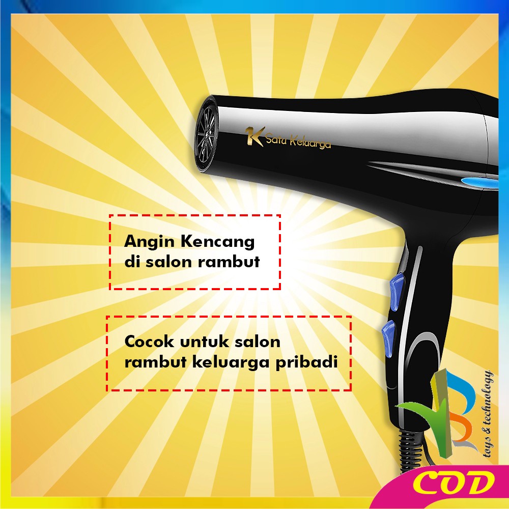 RB-K90 Hair Dryer 6in1 Pengering Rambut Wanita / Styles Kecantikan Rambut / Hairdrayer Penata Rambut Portable