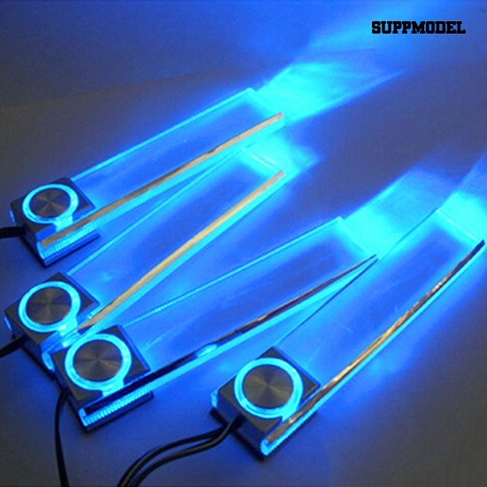 [Auto] Lampu Suasana Mobil 4in1 12V Biru Charge LED Lampu Dekorasi Lantai Interior