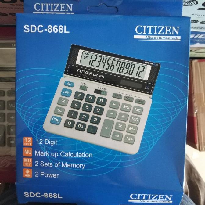 

Kalkulator Citizen Sdc-868L(12 Digit)