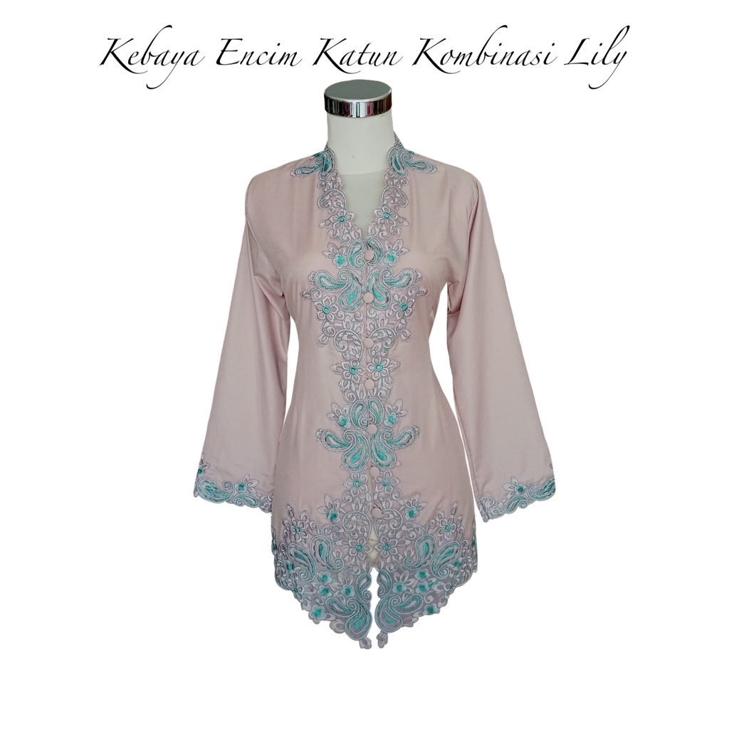 Kebaya Encim Katun Kombinasi Lily H 722