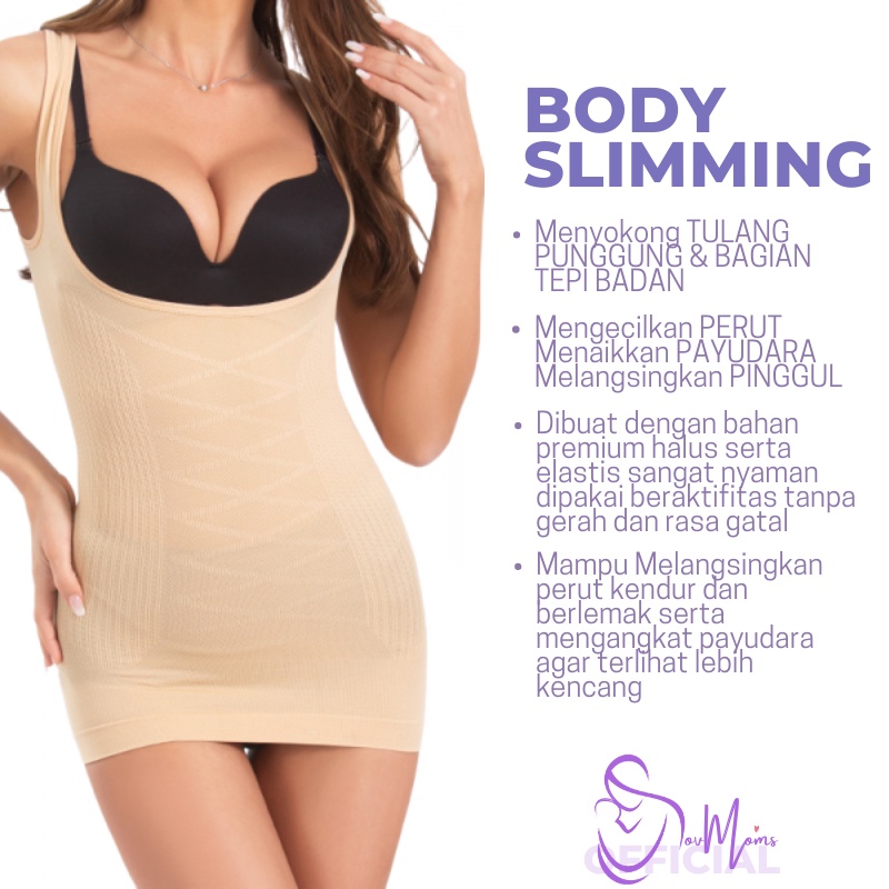 Pakaian Korset Body Slimmer Pelangsing Pengecil Perut Buncit Pakayan Pakain Pakean Tengtop Tangtop Tank Top Tanktop Tentop Tantop Corset Korslet Kroset Pelangsing Pengecil Perut Body Slim Slimming Sliming Shaper Shapper Suit Shapewear Ori Original Jumbo