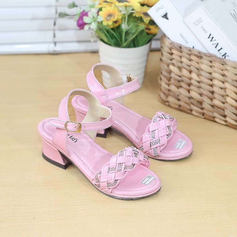 Sandal Anak Perempuan Tali Kepang Permata TLLV01