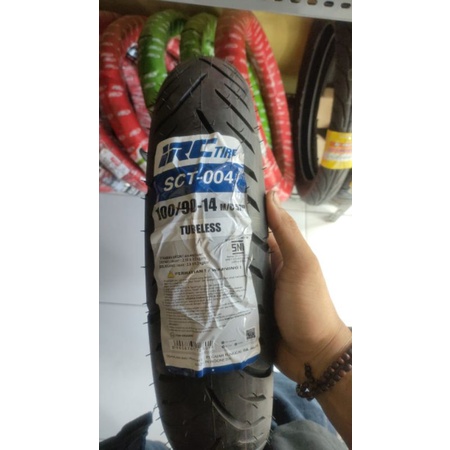 Ban IRC SCT-004 100/90-14 Tubles/Ban Belakang Yamaha Lexi/Ban Original Yamaha Lexi/Ban IRC Belakang 