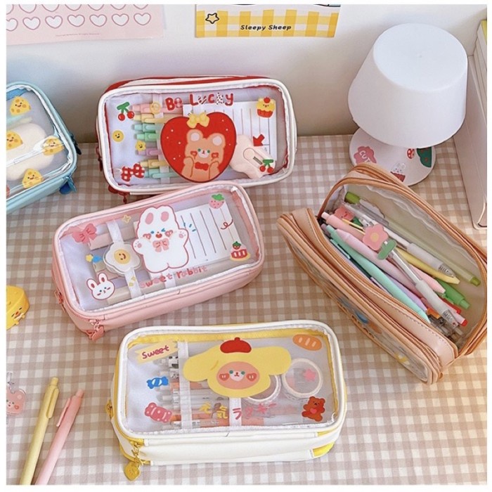 

Tempat Pensil Kotak Pensil Anak Perempuan Lucu Kawaii Tempat Pena Kawaii