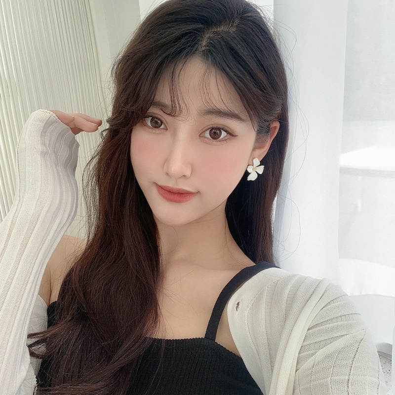 【COD】Anting Bunga Kepribadian Anting Pejantan Temperamen Panjang Serbaguna Korean Fashion Gaya Simple Accessories Murah-FA