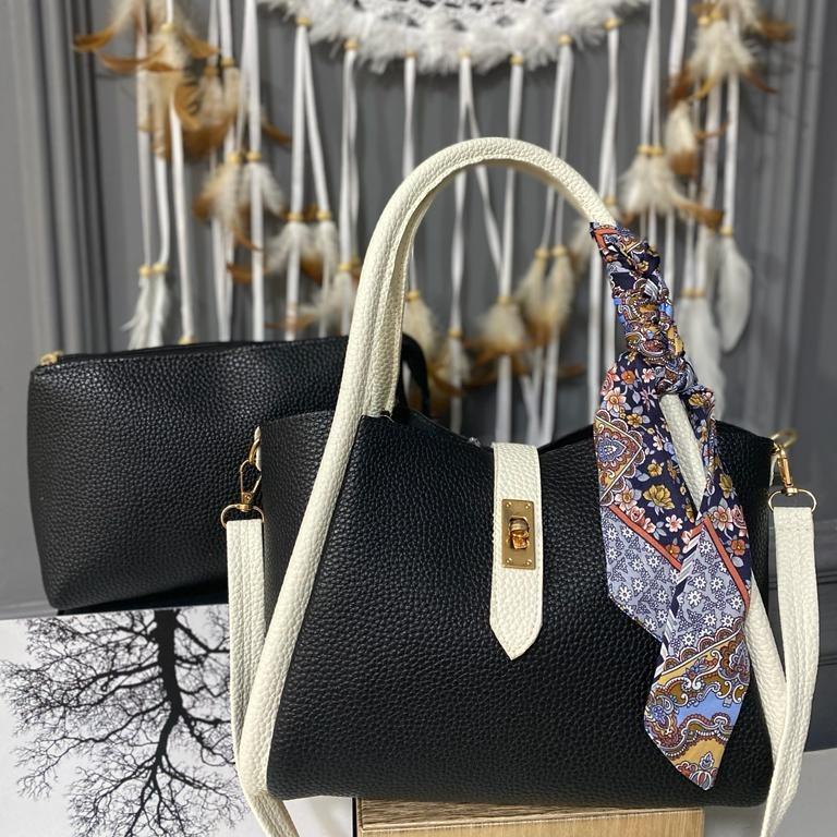 SweetSally - Mariana + Pouch Hand Bag  Tangan Cewek  ( Pita Twilly dijual terpisah )