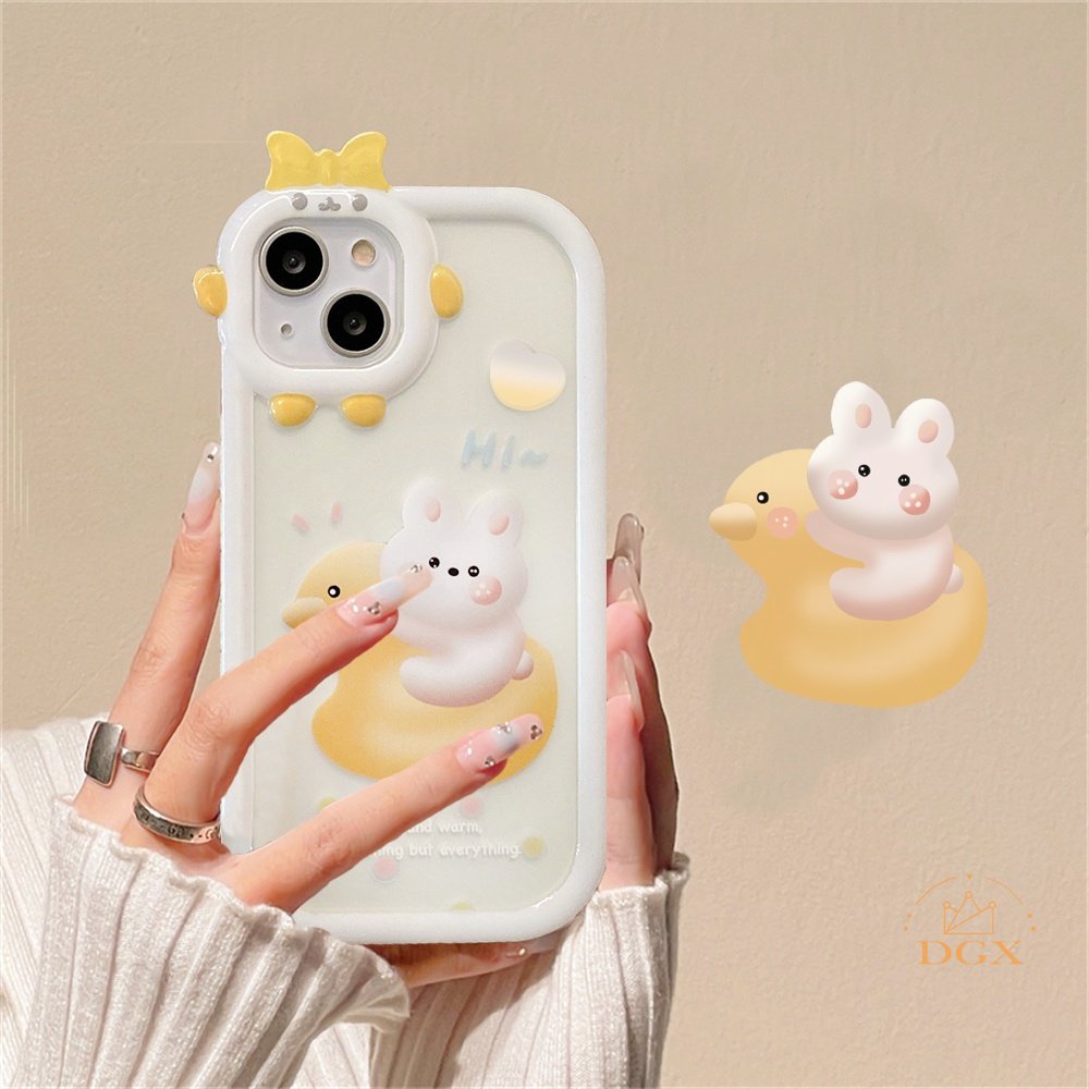 Casing Silikon Samsung A04S A13 A03S A23 A22 A21S A12 A02S A11 A51 A30 A50 A52 A20S A10S M12 A32 4G Motif Bebek Kuning &amp; Kelinci