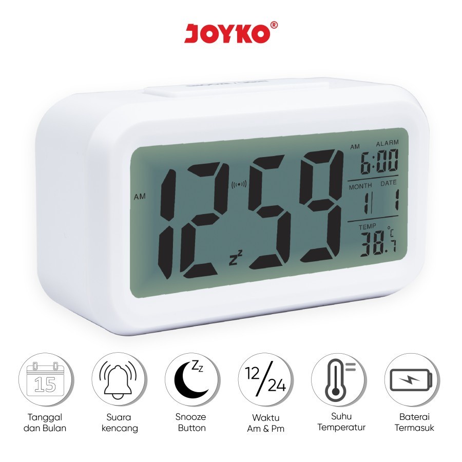 JAM  DIGITAL ALARM CLOCK JAM BEKER JOYKO ALCL-602D