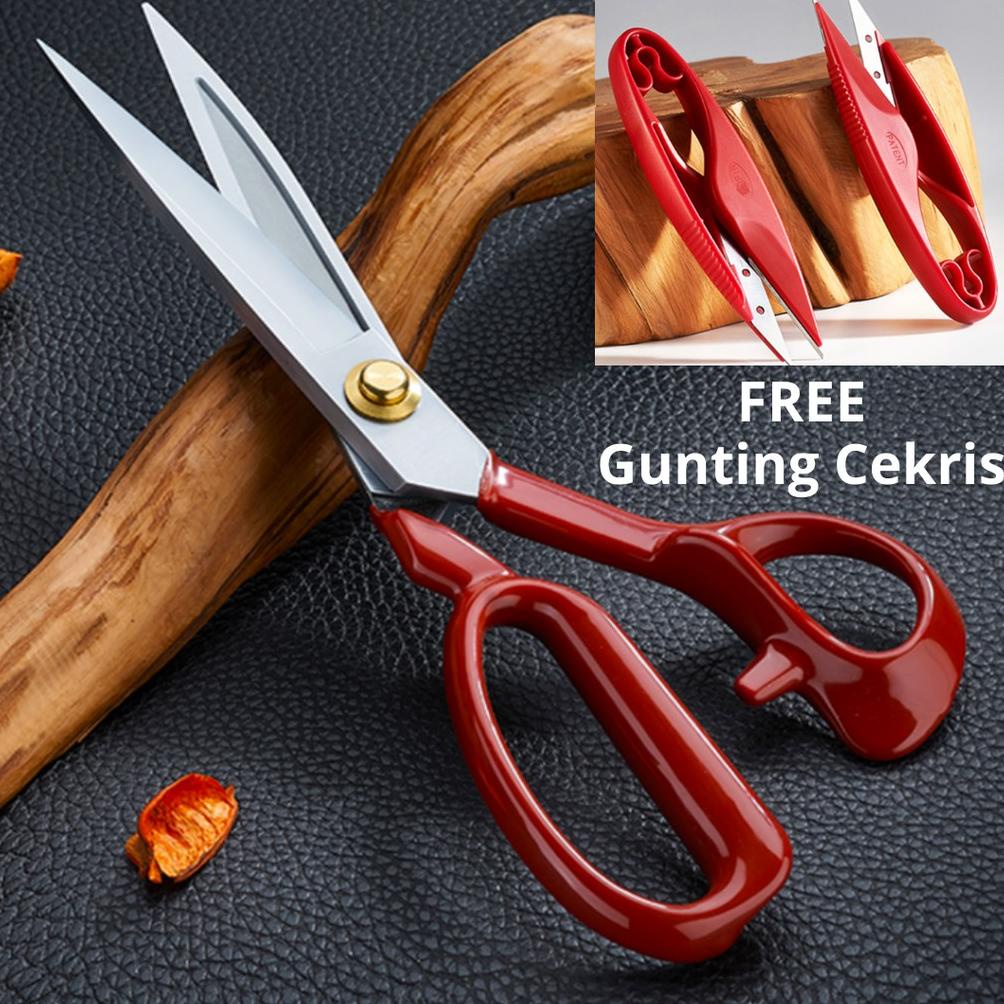 

GUNTING POTONG BAHAN KAIN HIGH QUALITY PIN 8"/ 9"/ 10"/11"/12" TERLARISS...,,,,,