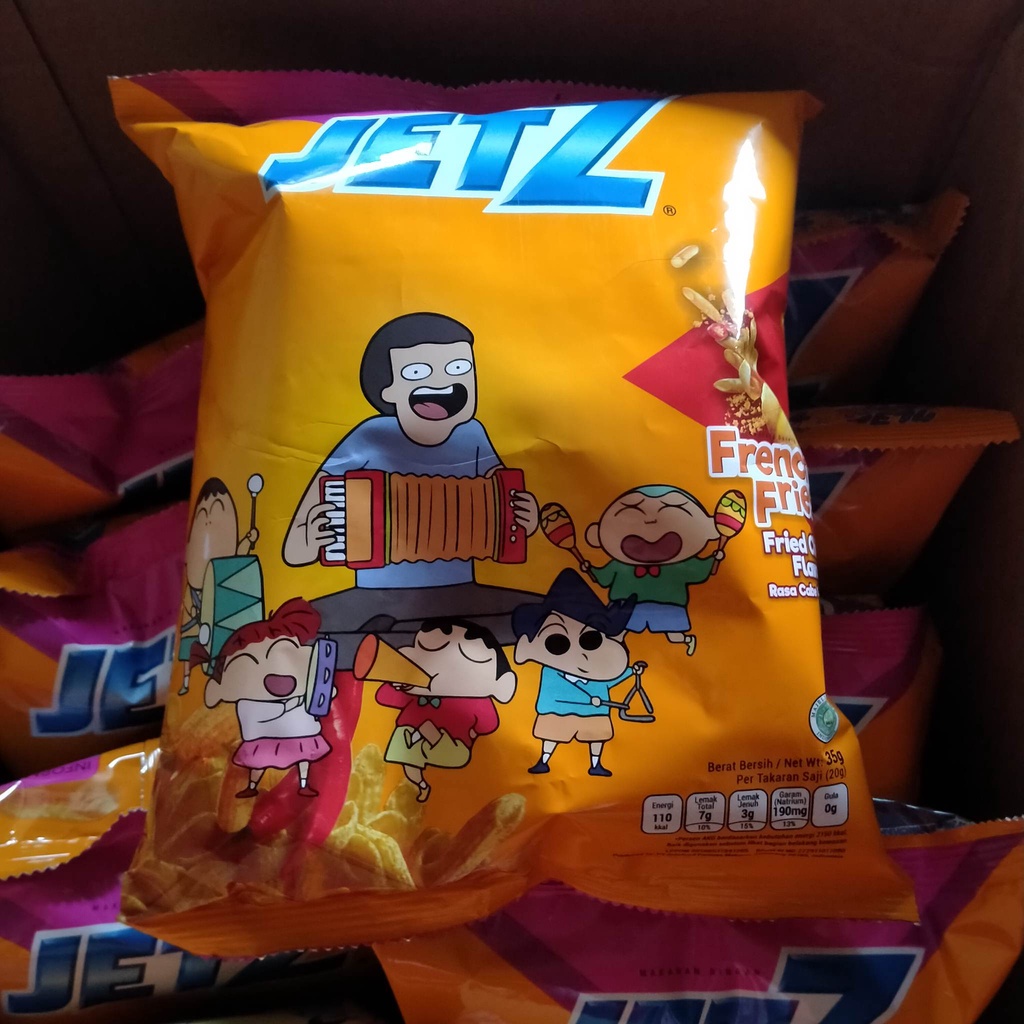 Jual JetZ French Fries Fried Chili 35gr Spesial Crayon Shinchan X 