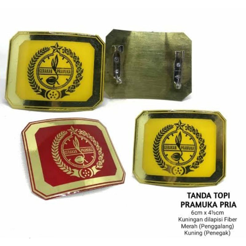 tanda topi baret pramuka/emblim PREMIUM BERGARANSI