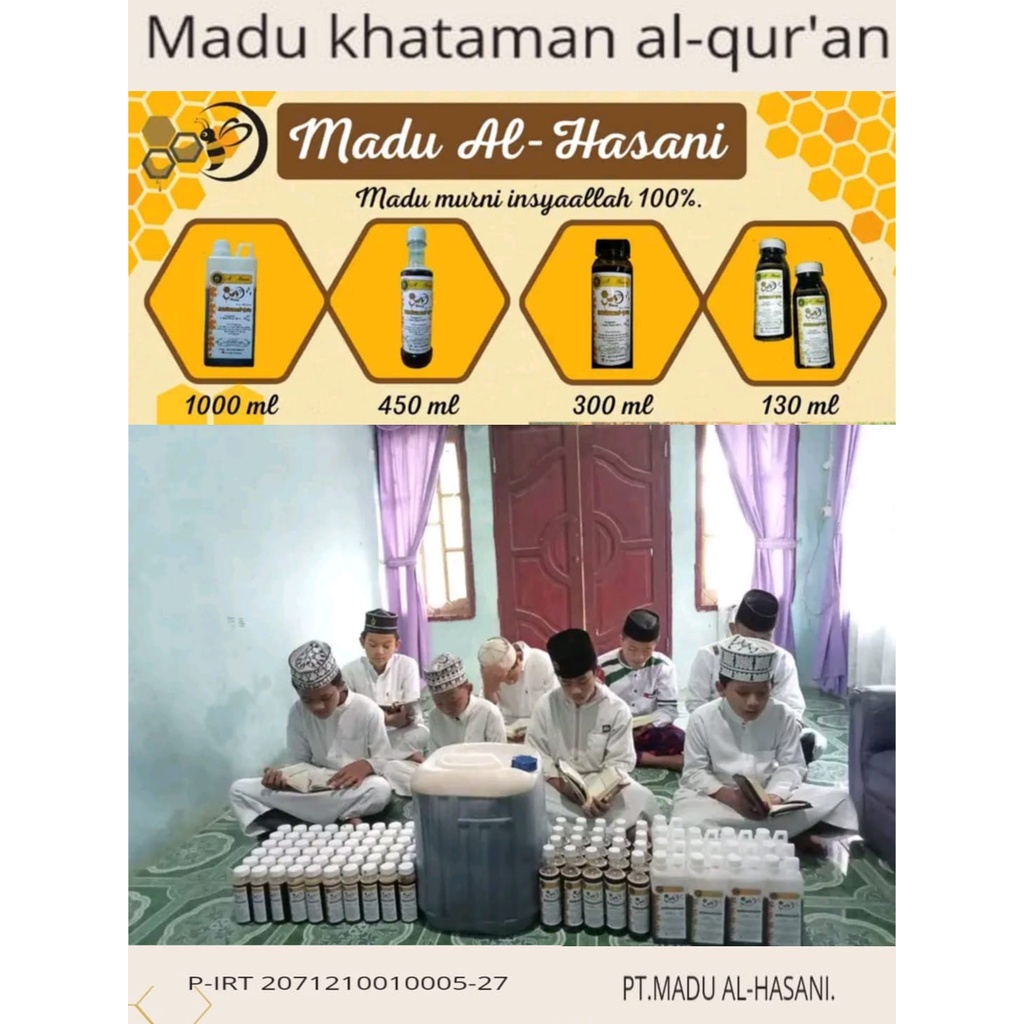 

1000 Gram Madu Khataman Quran 30 juz - Madu Ruqyah - PT. Gudang Madu Al-Hasani