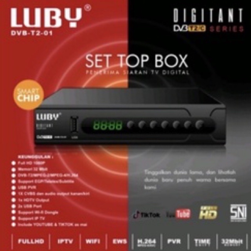 Set Top Box Digital DVB T2-01 Digital Luby