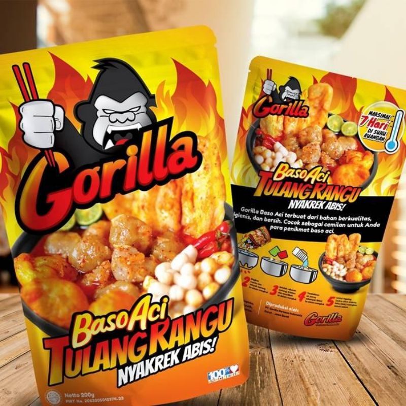 

Gorilla Baso Aci Tulang Rangu 200 Gr