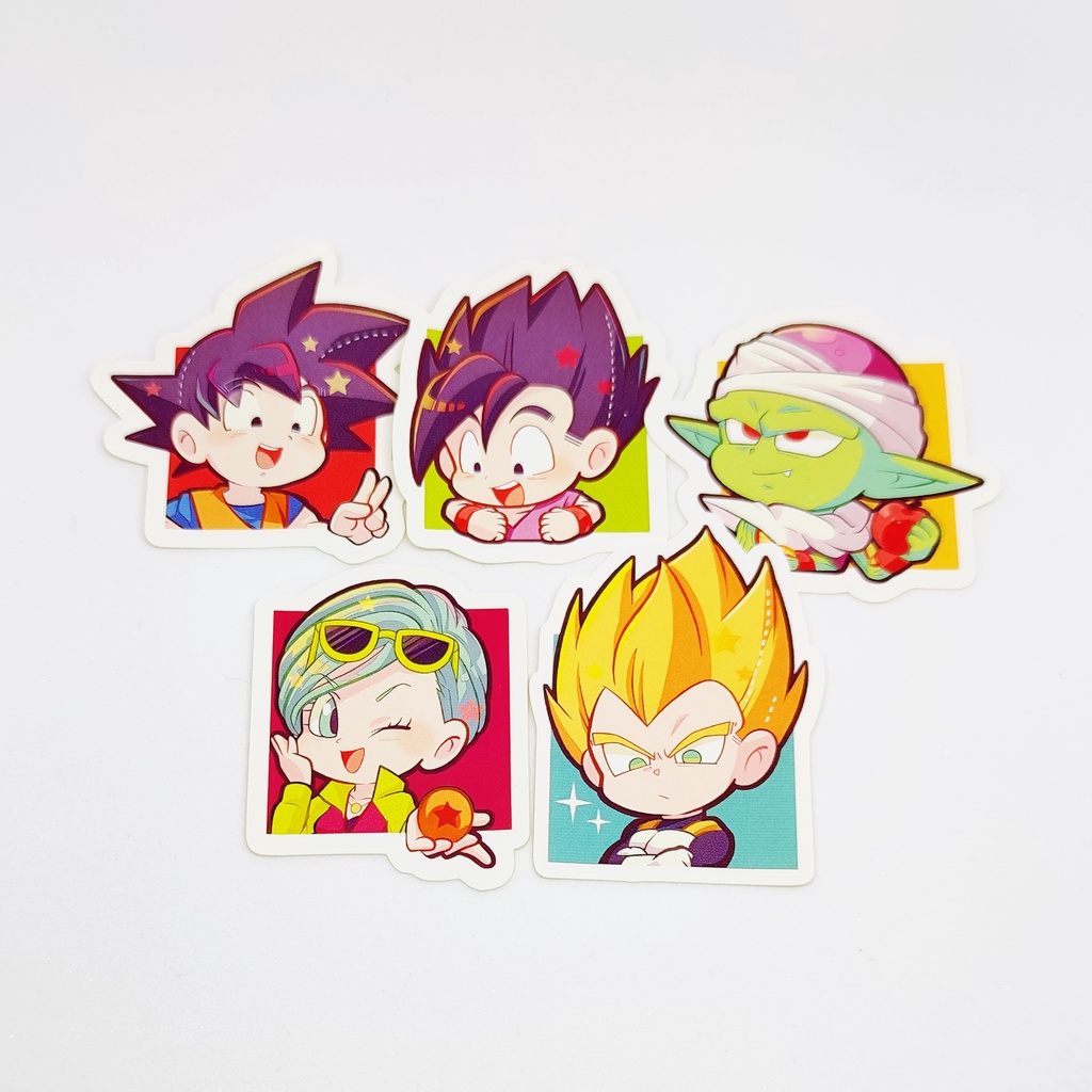 

Dragon Ball Sticker Goku Gohan Piccolo Bulma Bezita Frieza Cell Buu Kid Buu