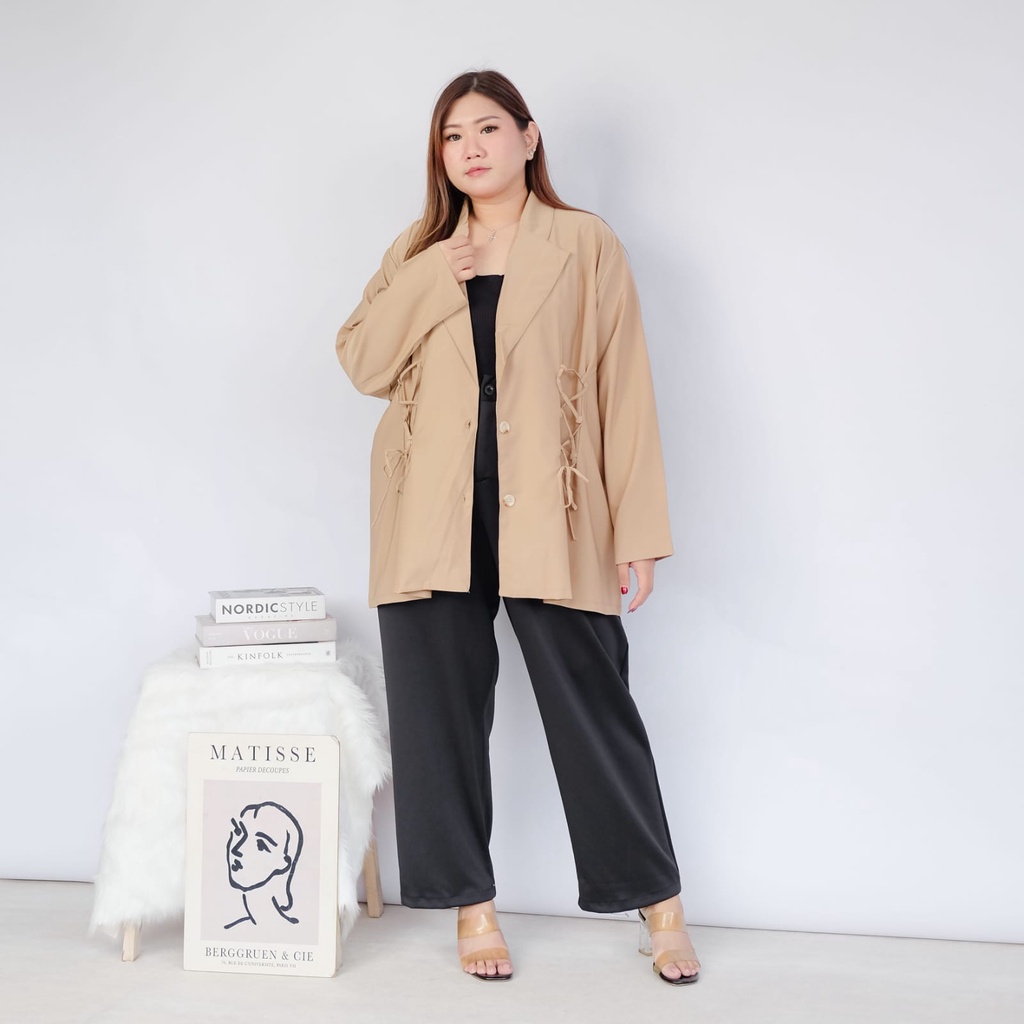 BIGWELL MOZA BLAZER TALI- BLAZER WANITA BIGSIZE- BLAZER JUMBO WANITA