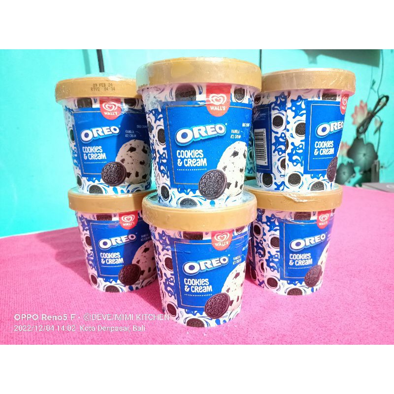 Jual Ice Cream Walls Oreo cookies n cream 410ml Shopee Indonesia