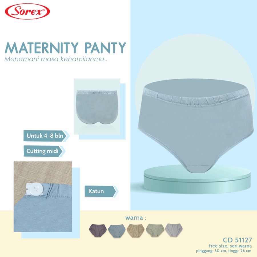 Sorex Maternity Panty 51127 CD Hamil Celana Dalam Ibu Hamil Free Size