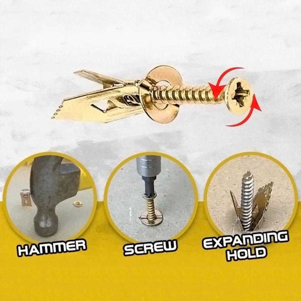 NICKOLAS1 Sekrup Paku Ekspansi Baja Mangan Untuk Papan Gypsum Eternit Paku Eternit Dinding Pasang